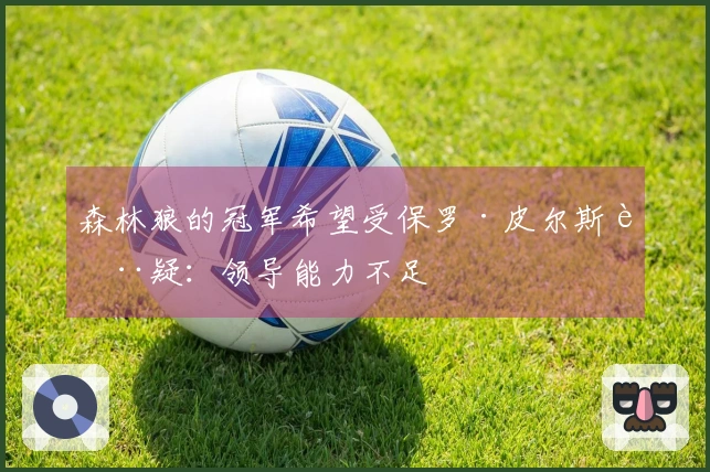 森林狼的冠军希望受保罗·皮尔斯质疑：领导能力不足